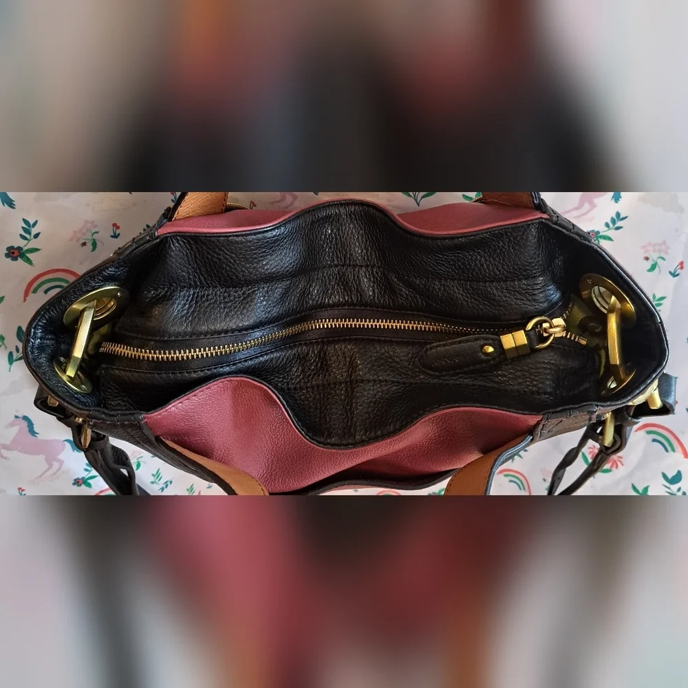 orYANY Black and Burgundy Hobo Bag